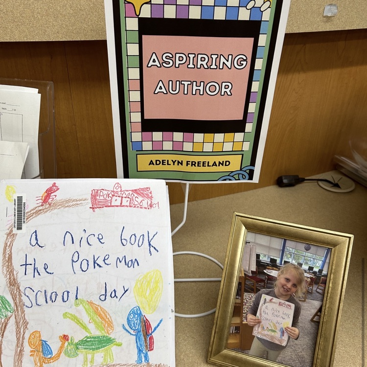 We have a new Aspiring Author and Illustrator here at Dryden Elementary.  Adelyn shared her book with her classmates today and it is now ready to be checked out from the library.  #growingreaders #proudcardinal