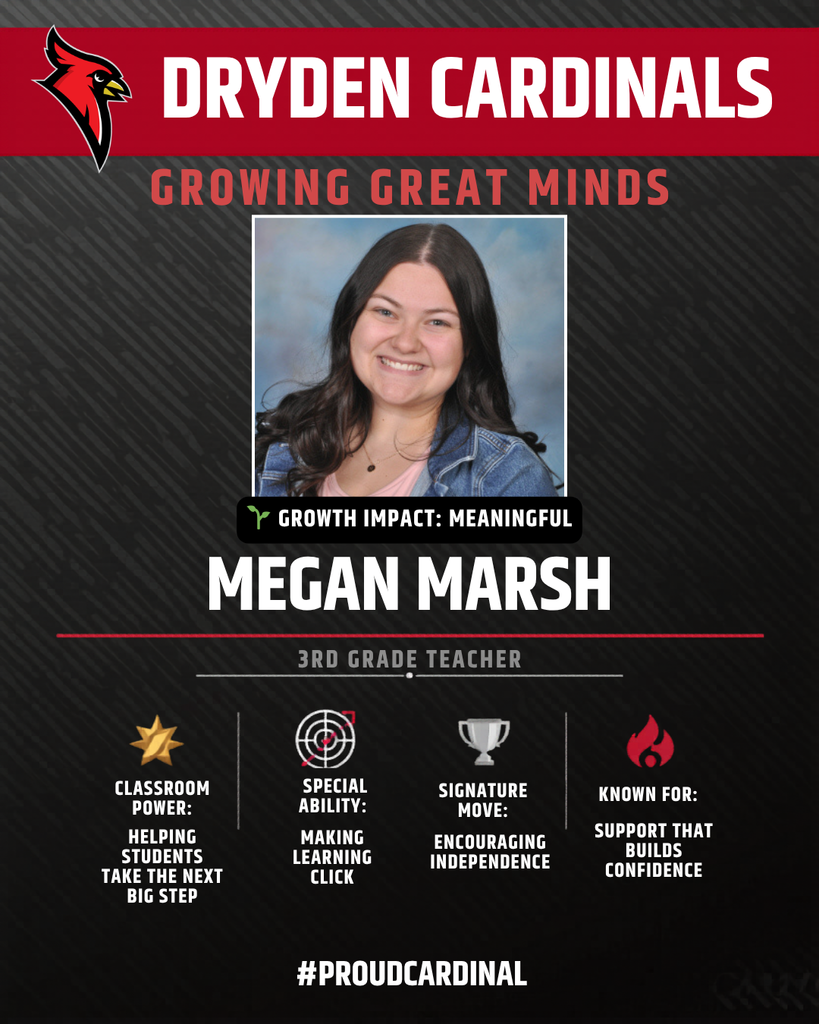 educator photo; cardinal logo; trading card icons