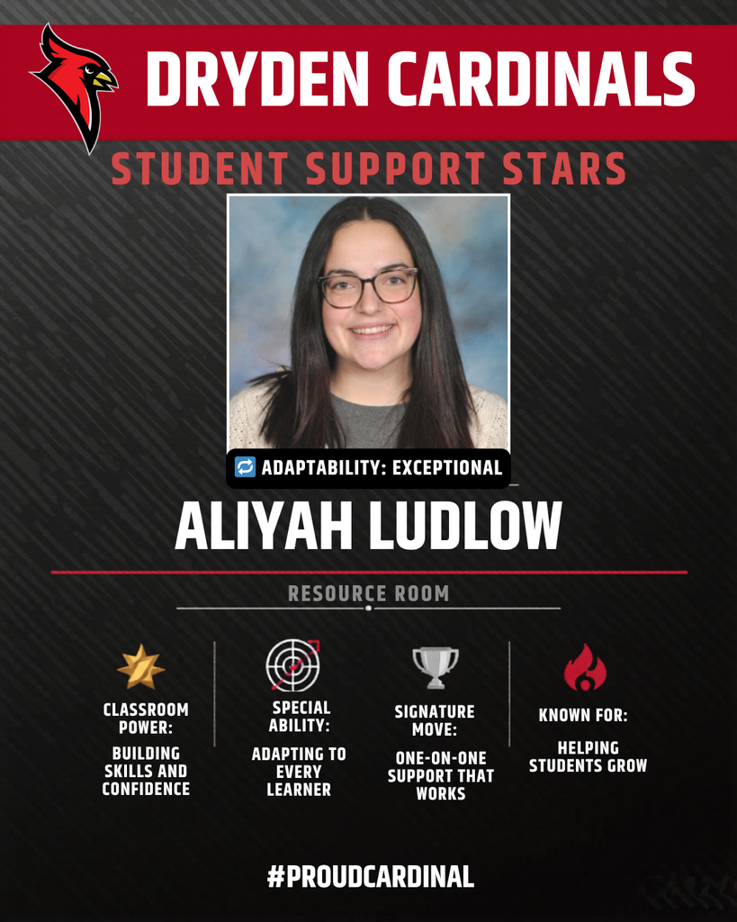 educator photo; cardinal logo; trading card icons