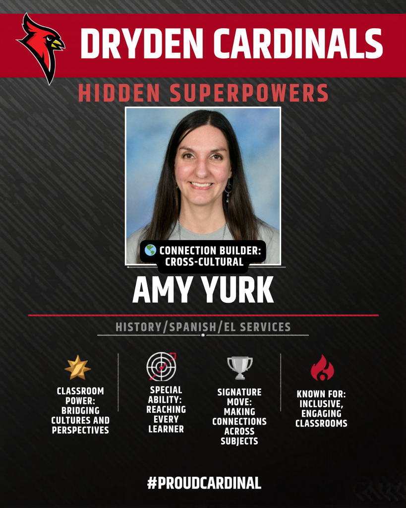 educator photo; cardinal logo; trading card icons