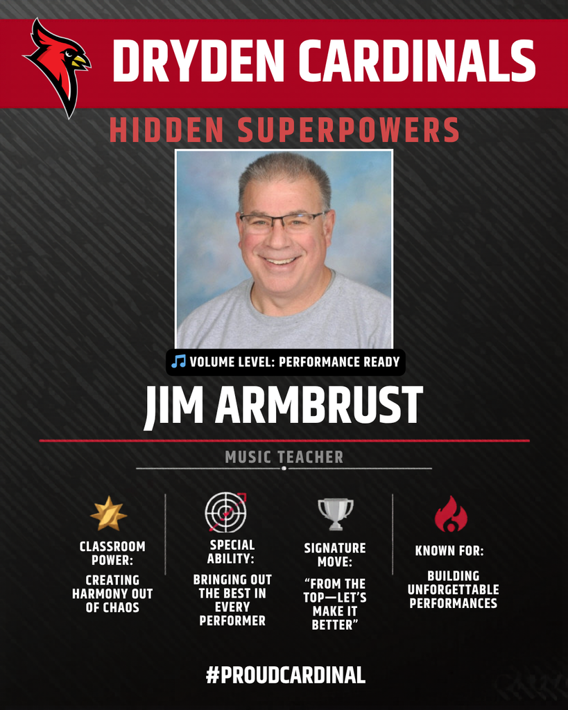 educator photo; cardinal logo; trading card icons