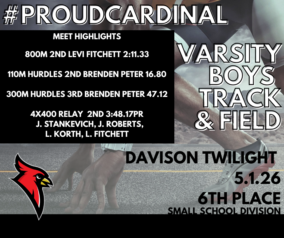 hands and feet in running blocks; cardinal logo