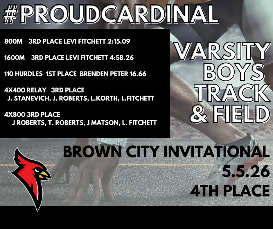 hands and feet in running blocks; cardinal logo