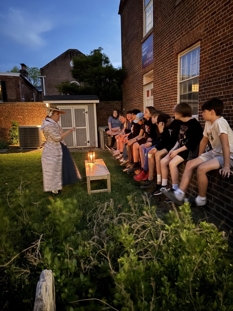 students on a ghost tour
