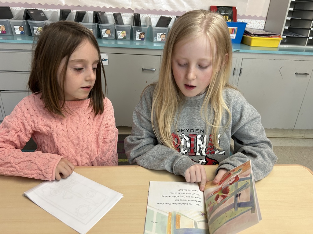 Mrs. Russell’s kindergartners and Ms. Marsh’s third graders got together for book buddies today to celebrate third grade finishing their M-STEP testing this week!