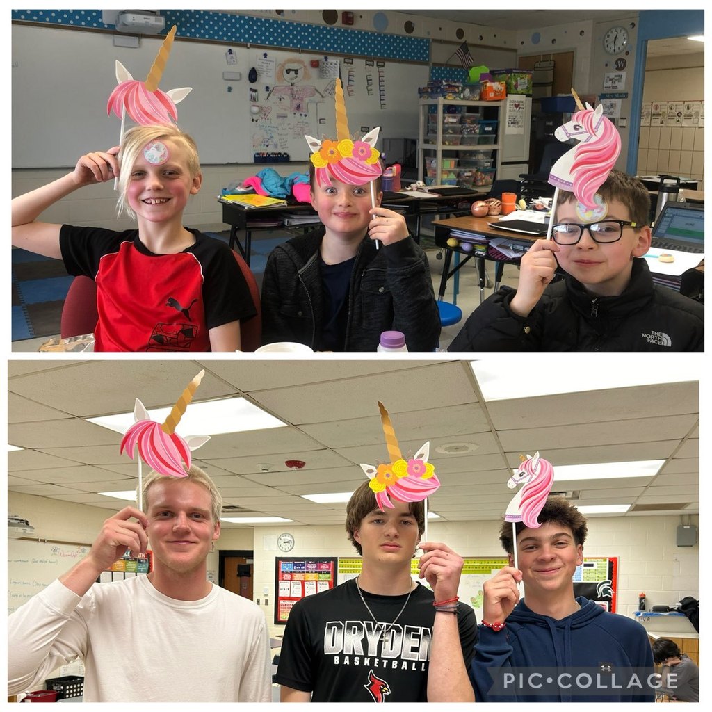three fourth graders; three high school seniors