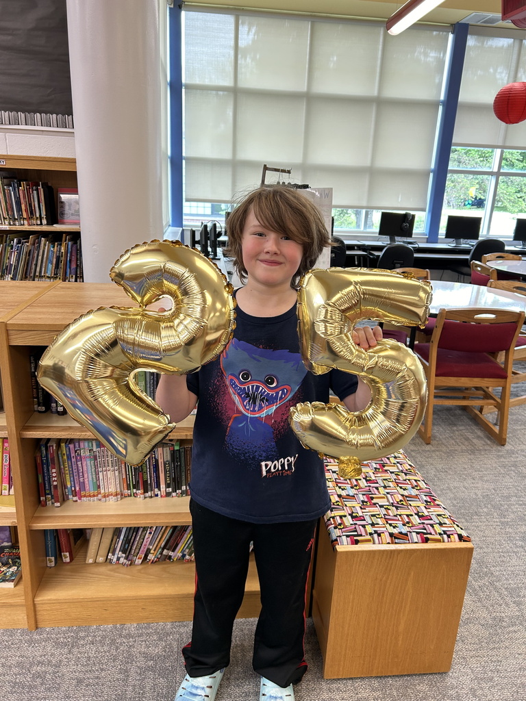These 3rd graders met the first tier in the 500 Books Before Middle School Challenge. #growingreaders #proudcardinal