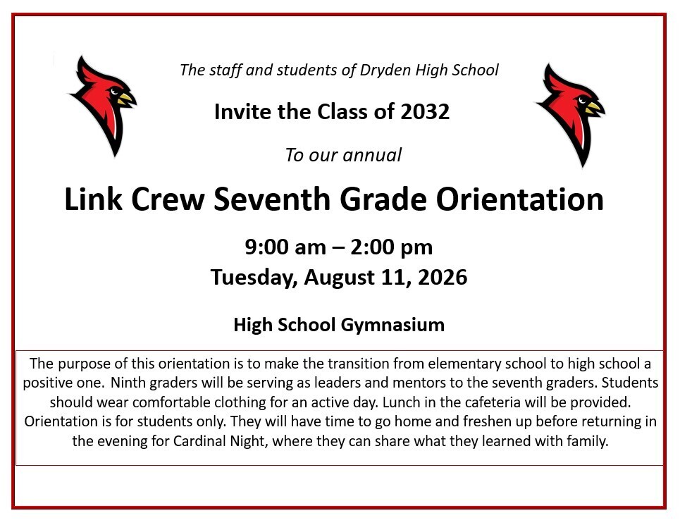 7th Grade Orientation