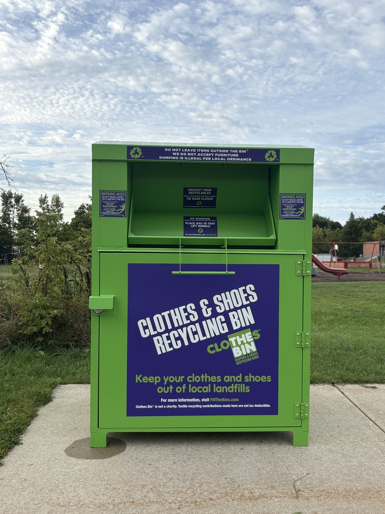 clothes & shoes recycling bin clothes bin keep your clothes and shoes out of local landfills