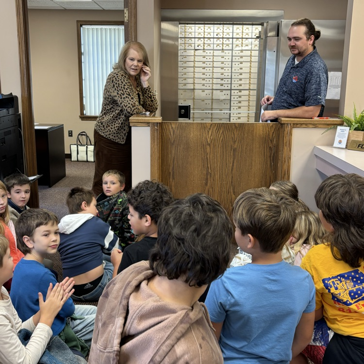 kids at a bank 