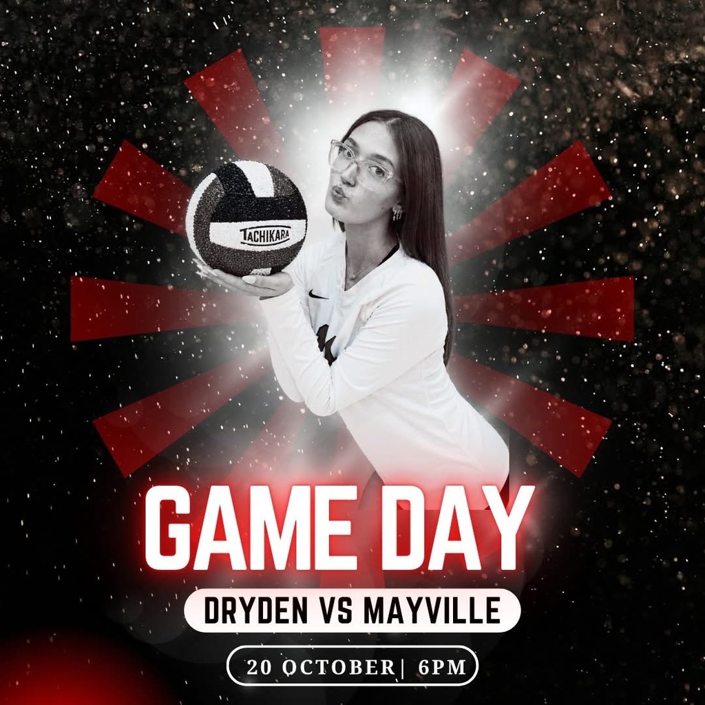 GAME DAY!   The Cardinals are on the road tonight as we take on Mayville! Come out and support your Dryden Cardinals as we finish the season strong!  📍 Mayville High School ⏰ 6:00 PM  Let’s go, Cardinals!