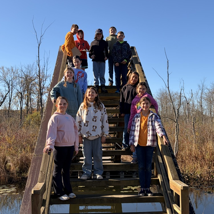 The 5th grader’s are making science connections today at 7 Ponds.