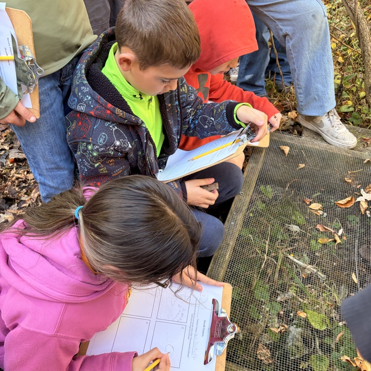The 5th grader’s are making science connections today at 7 Ponds.