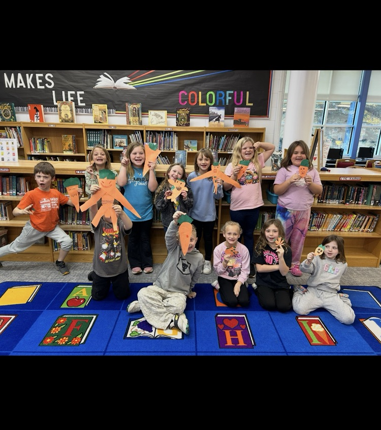 Check out the 2nd graders' Creepy Carrots! #growingreaders #proudcardinal
