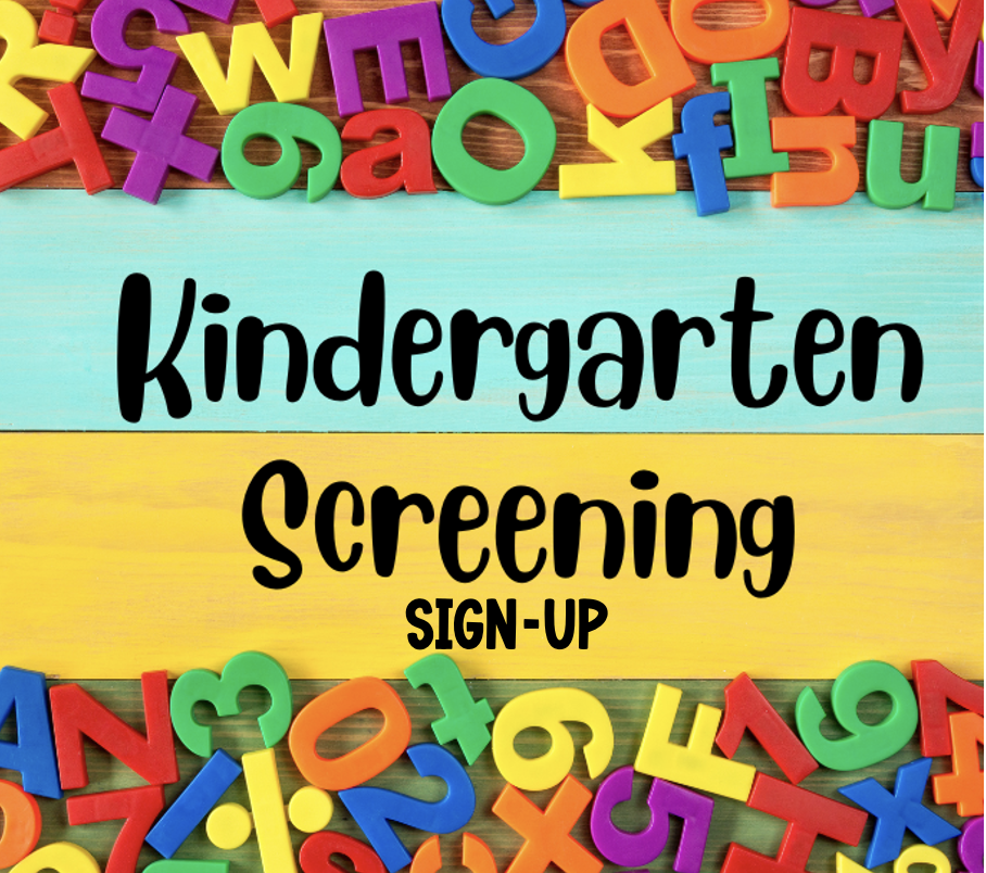 Kindergarten  Screening sign up