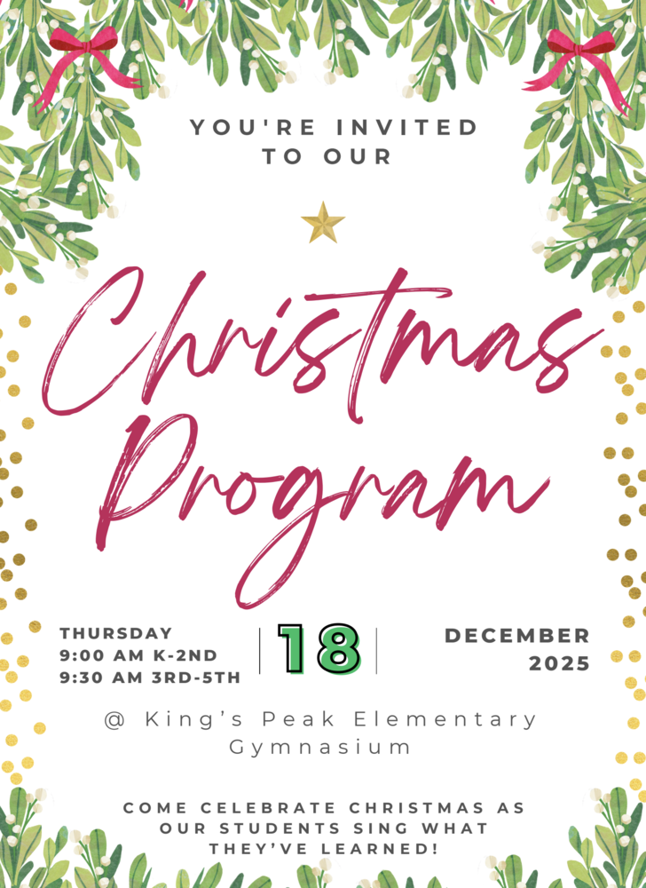 Christmas Program Flyer