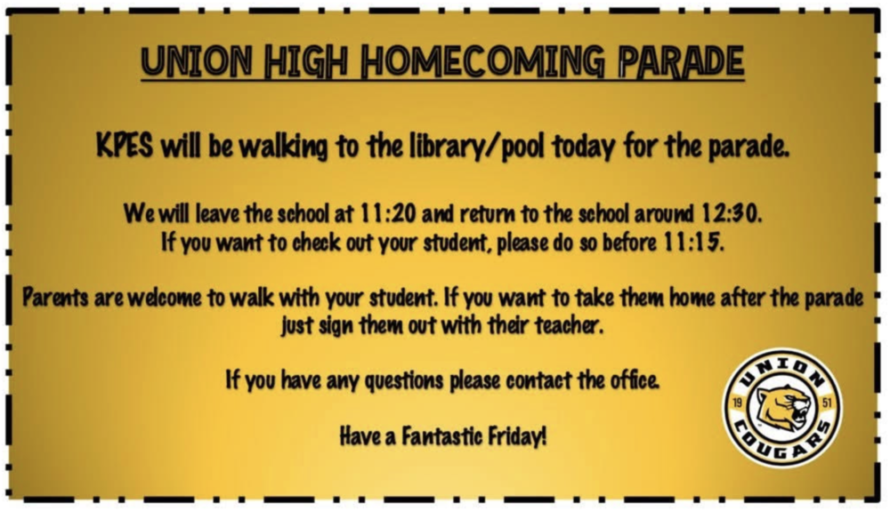 Homecoming Parade Information