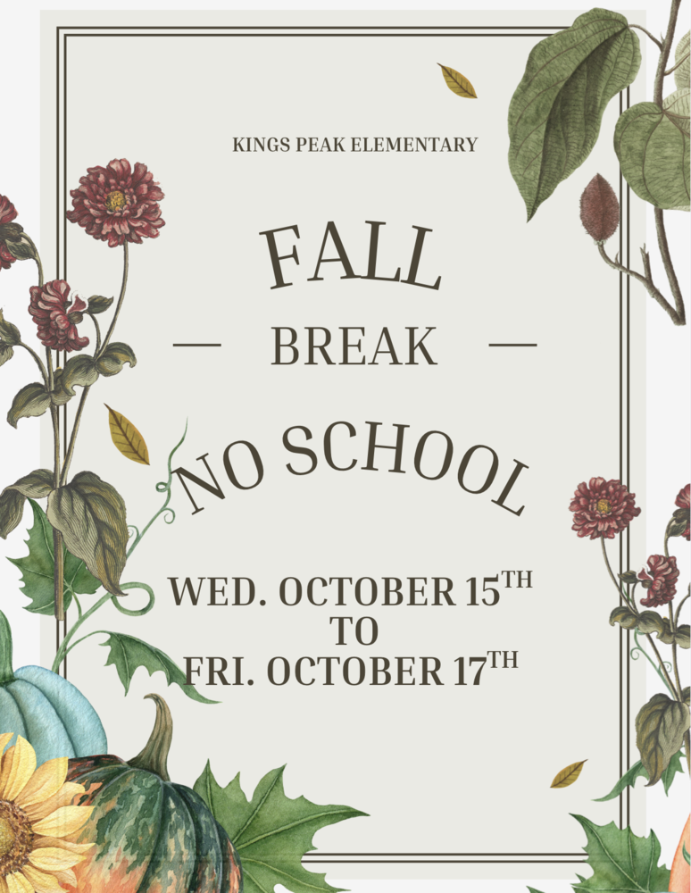 Fall Break Flyer