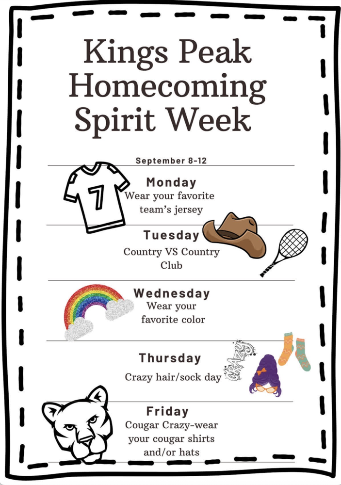 Homecoming Week Dress up days