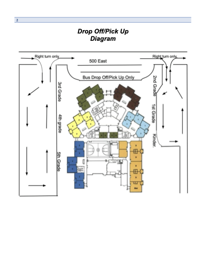 CES Student Pick-Up and Drop-Off Map
