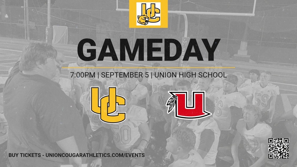 AVOID THE LINES!!! Buy your tickets and passes at https://unioncougarathletics.com/ There will also be food trucks available at 5:30 pm.