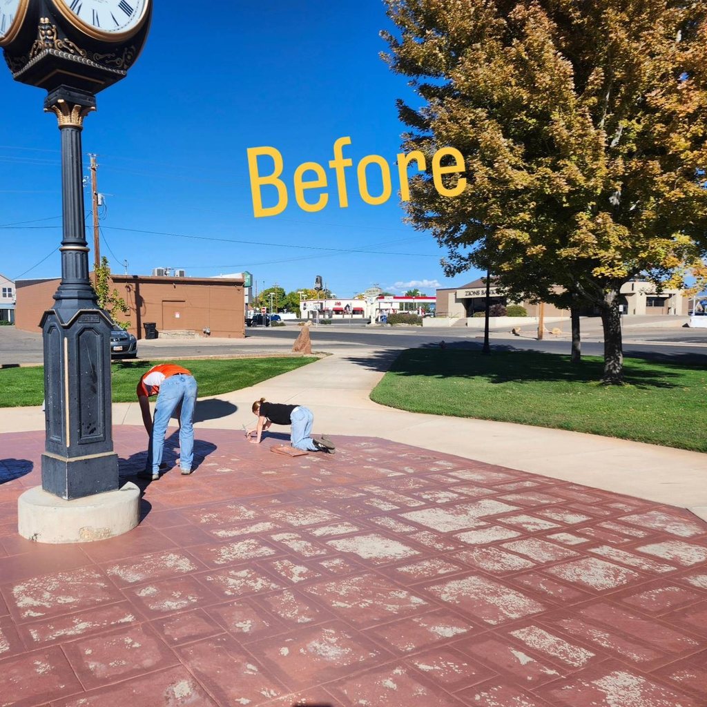 Our swim team recently did a service project for Roosevelt City and this is what they had to say "We'd like to thank the Union High School Swim Team for their recent service project at Old Mill Park!  The team helped repaint around the city clock this last Saturday morning."   Way to represent swim team! #weareuc