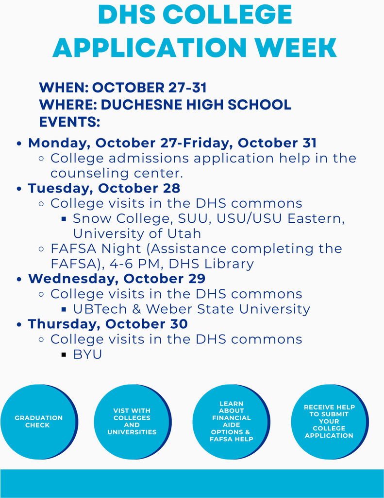 DHS Utah College Application Week