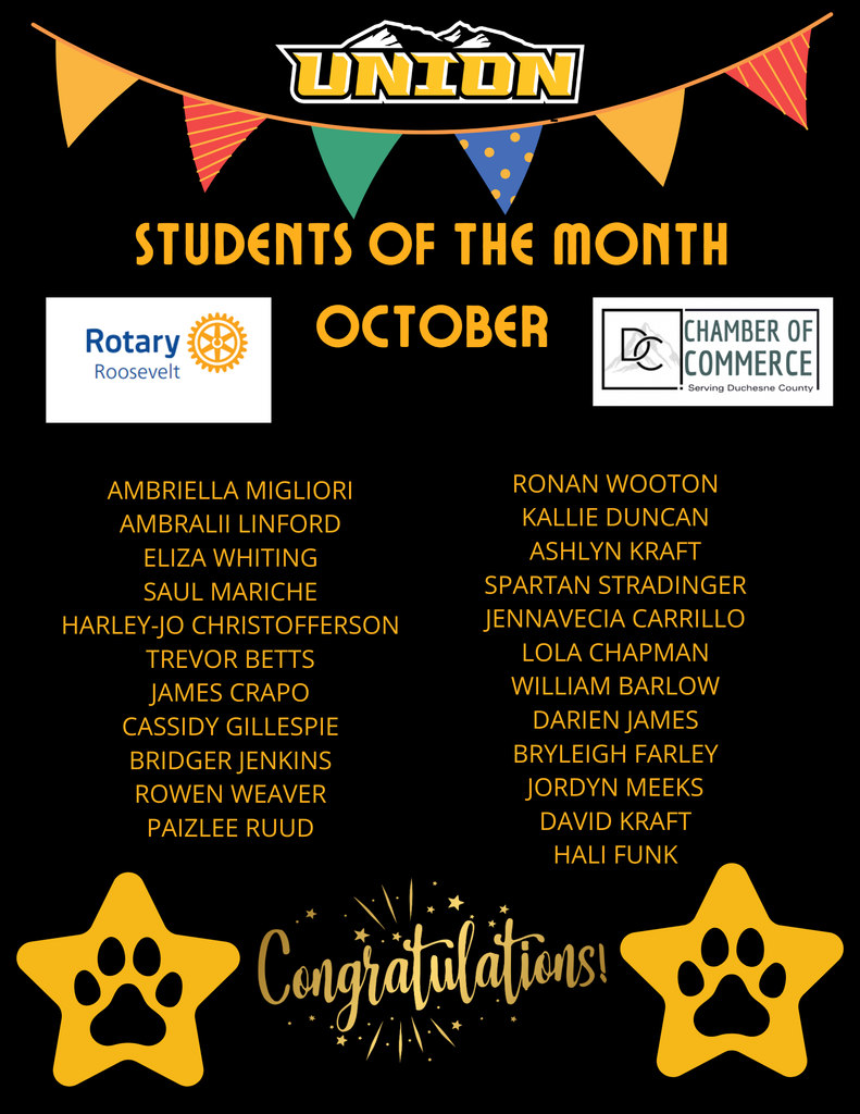 Students of the month