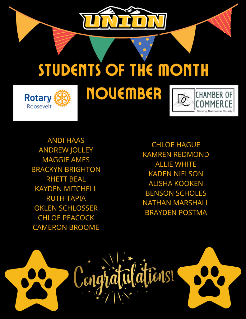 Students of the month