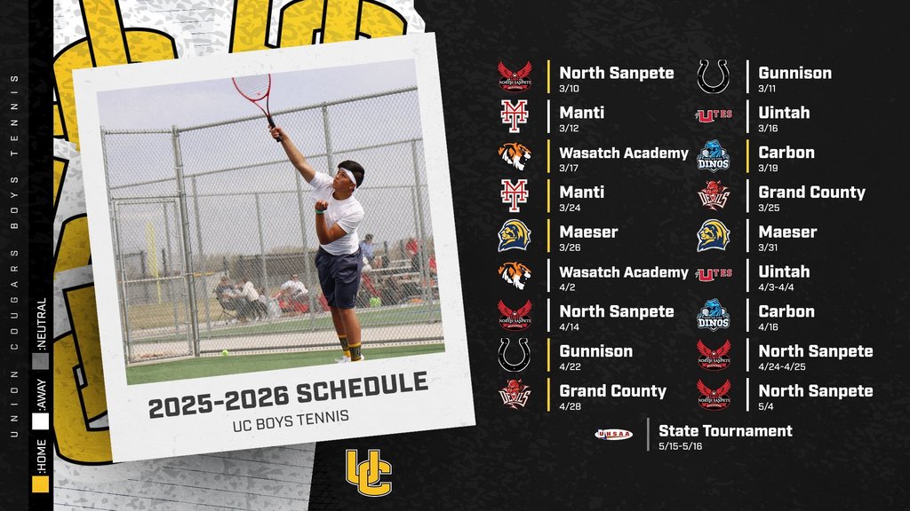 We are excited to start our spring sports season next week! GO TEAM UC!