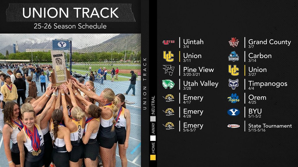 We are excited to start our spring sports season next week! GO TEAM UC!