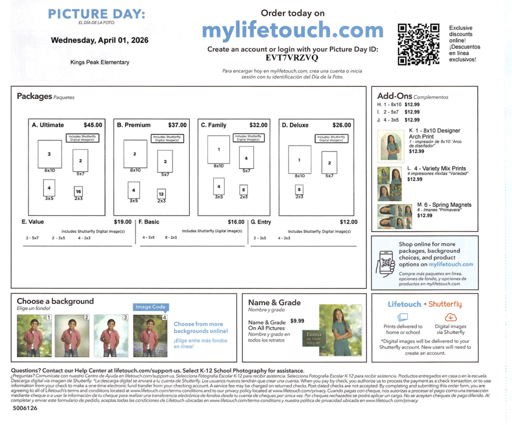 KPES Spring Picture Day