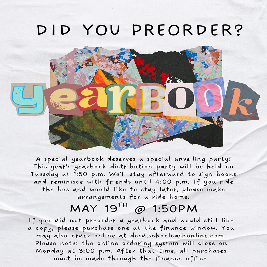 Yearbook flyer