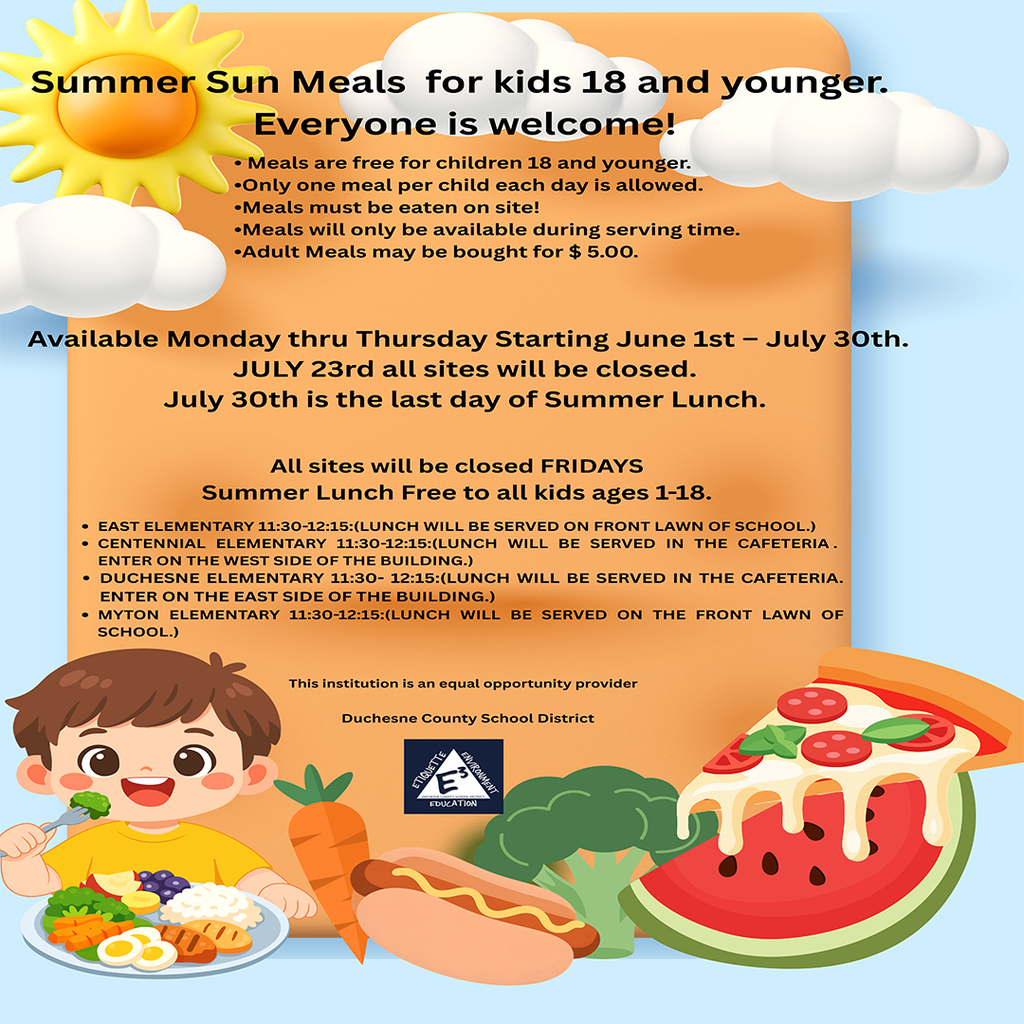 English Summer Lunch Flyer