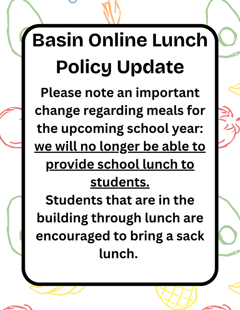 NEW Lunch Policy