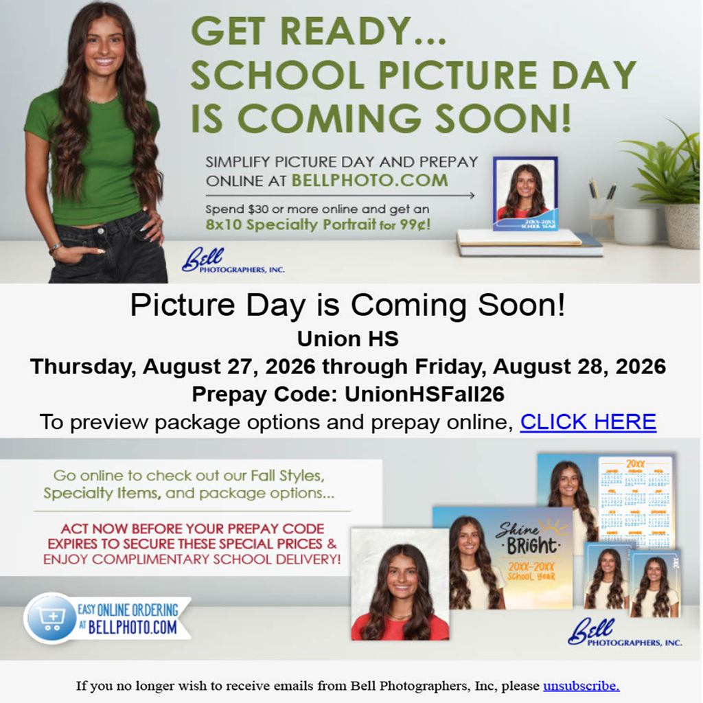 Get Ready School Picture Day is coming