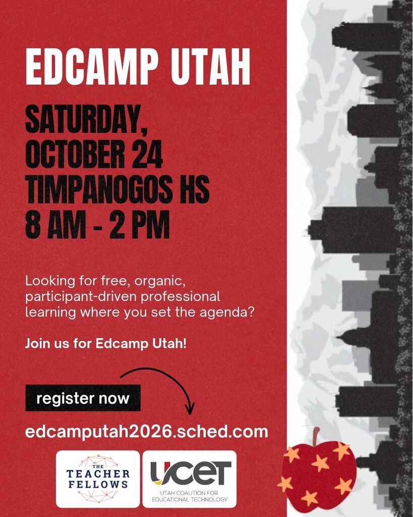 Edcamp Utah professional development flyer