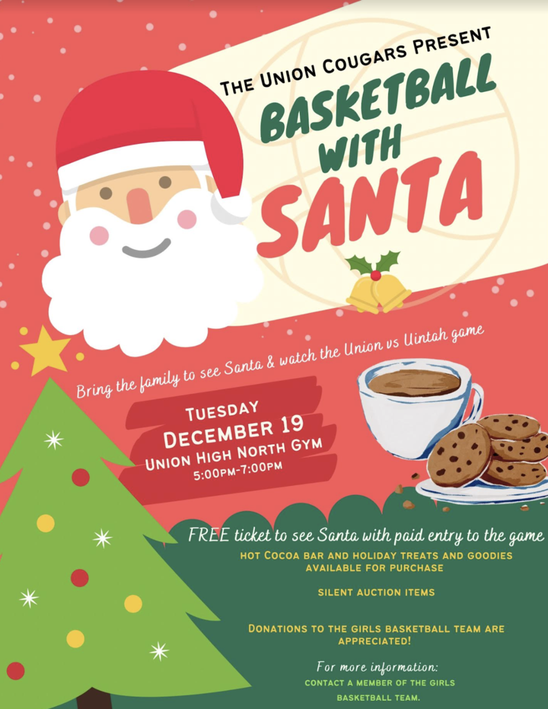 Basketball with Santa @ Union High North Gym - December 19th 5:00-7:00 PM