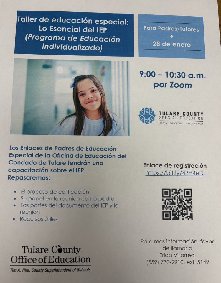 Taller disponible en español.