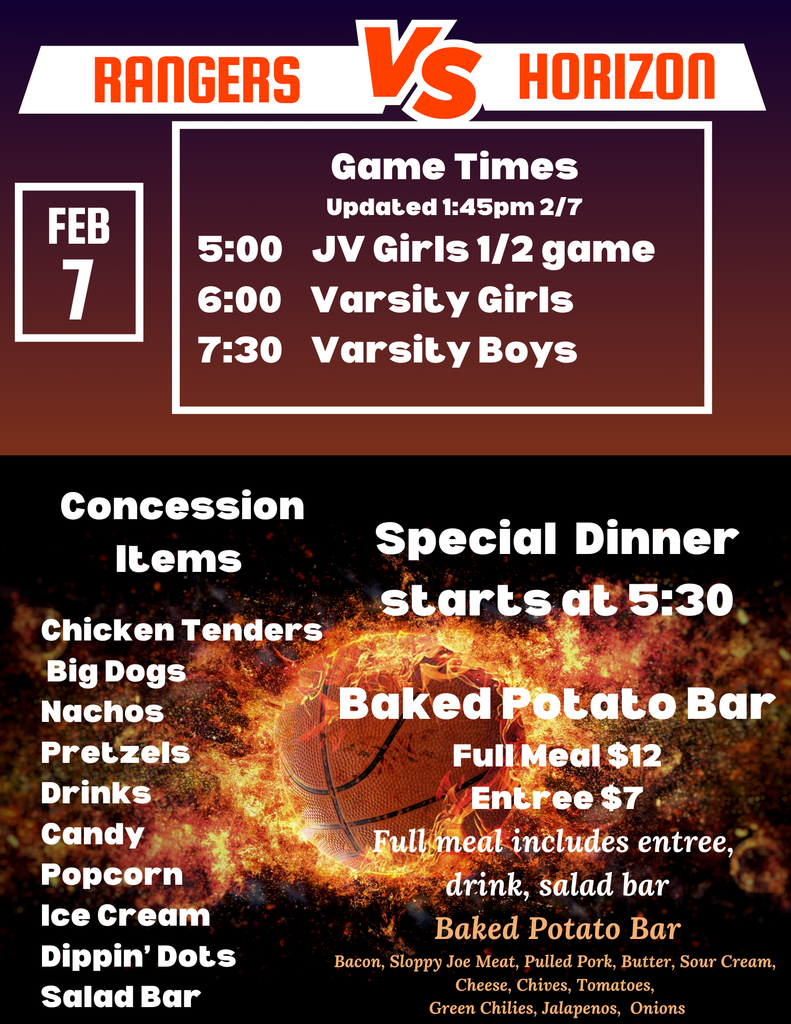 Concessions Menu