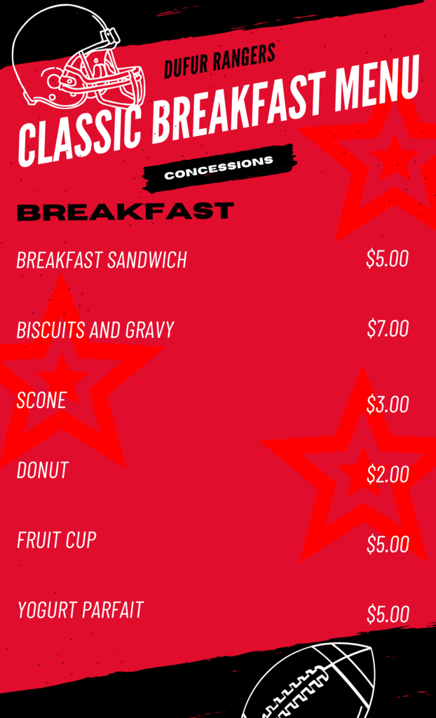 Breakfast Menu