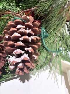 Pinecone for hanging greens