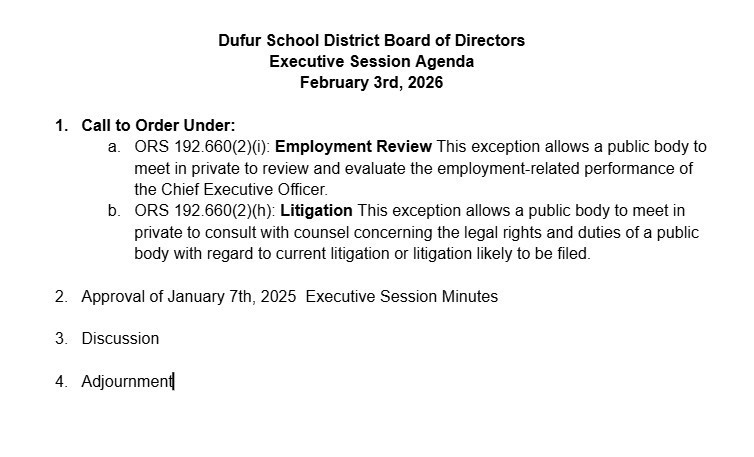 Executive Session February