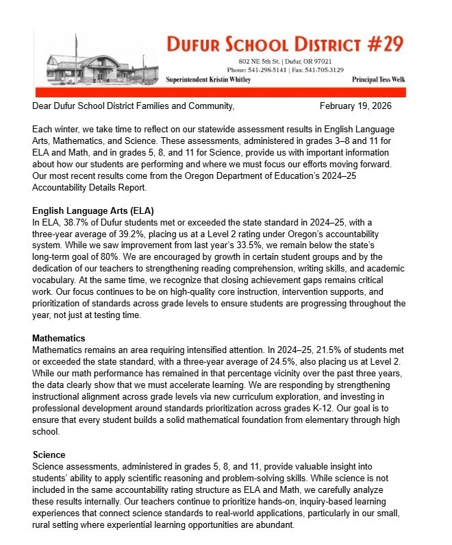 February Newsletter Page 1