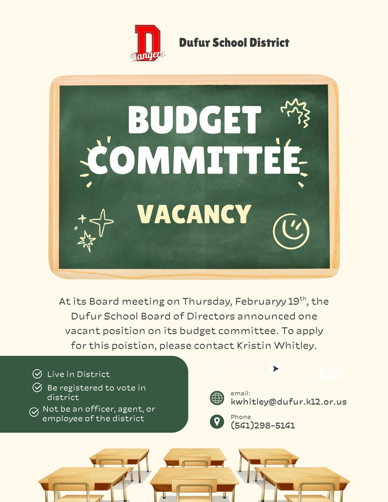 Budget Committee Vacancy