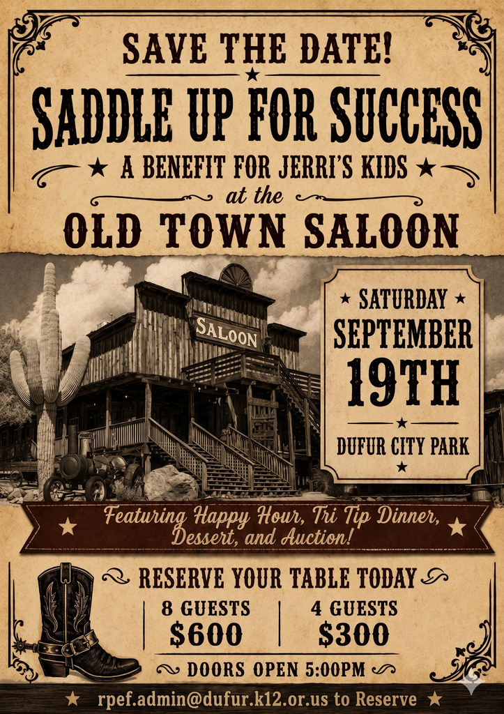 Saddle Up Save the DAte