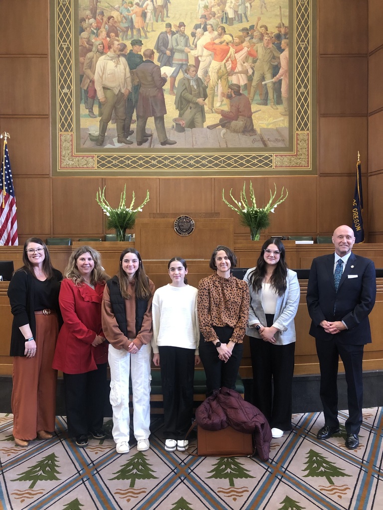 Kamala, Tiffany, Emmy, Lily, Leona, Molly and Rep. Smith on the House Floor