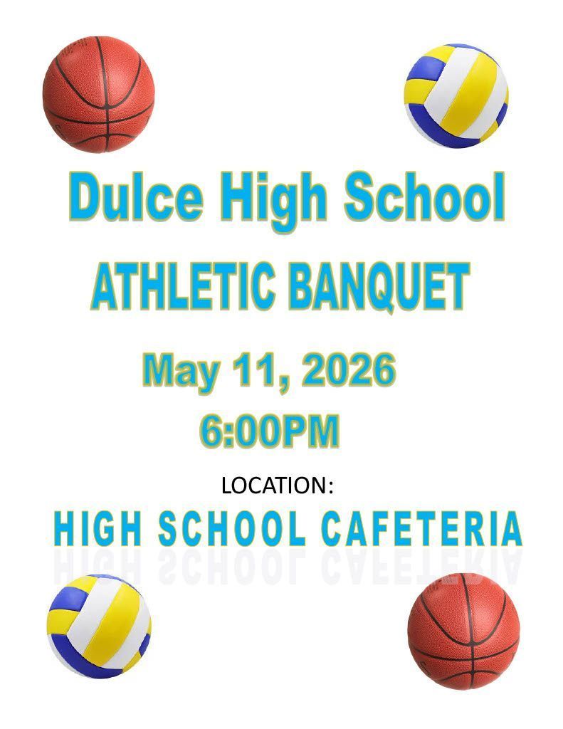 Flyer about athletic banquet
