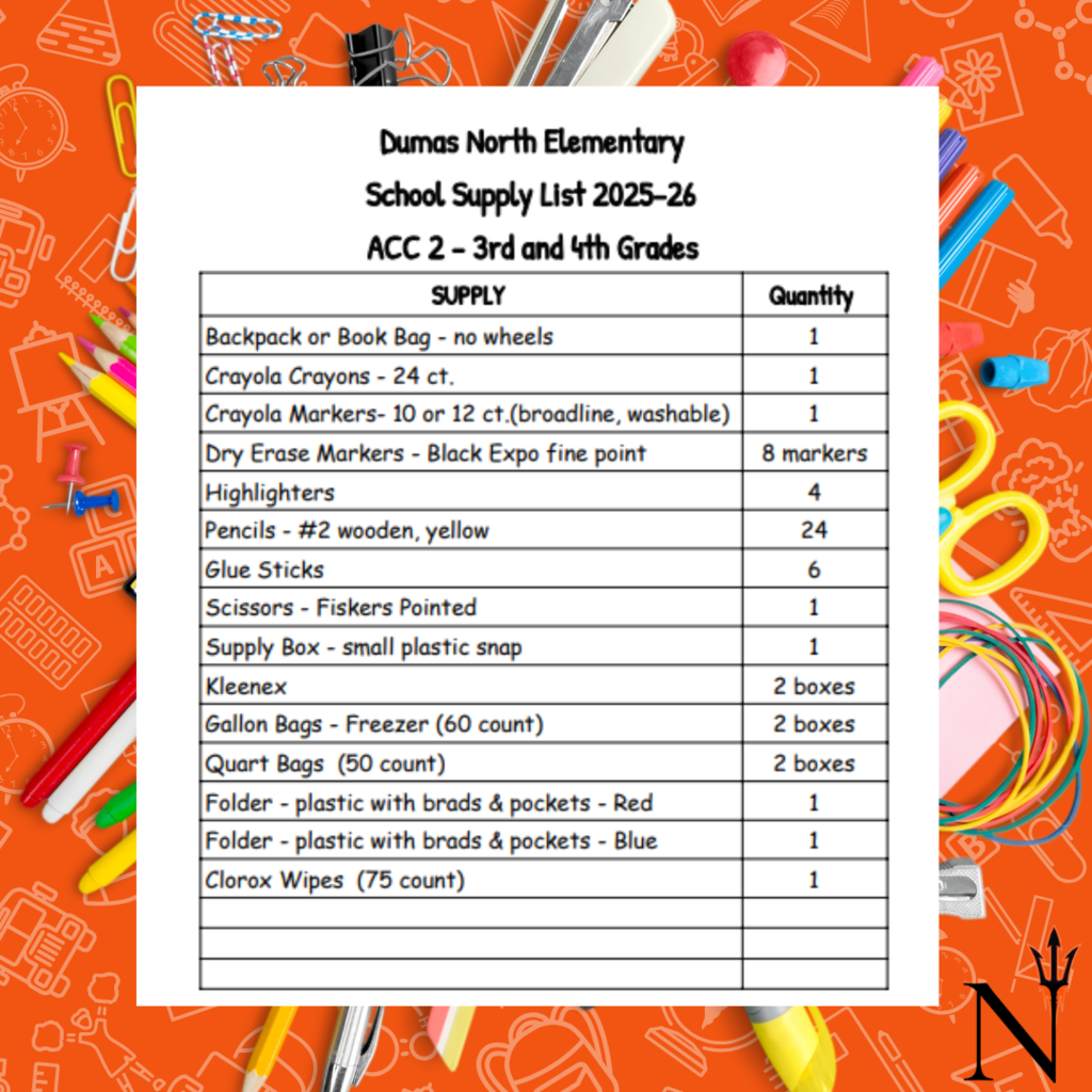 school supplies list