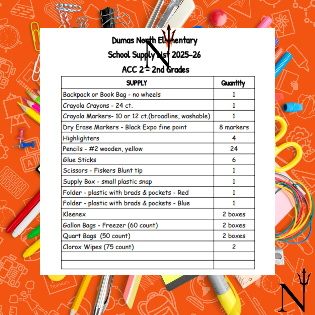 school supplies list